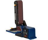 Belt Sander with belt tilted straight up