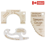 Pocket Woodworking Tools - Motise/Tenon Finder, Sawyers Gauge, French Pocket Curve