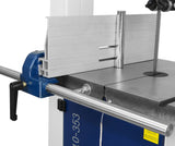 Front fence view of the 10-353 rikon band saw