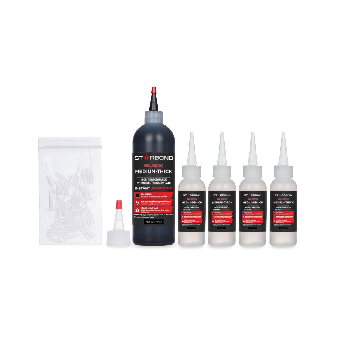 Starbond Black Medium-Thick CA Glue KBL-500 - 2oz – Stockroom Supply Tools