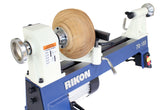 Rikon Mini Lathe 70-105 with wood attached