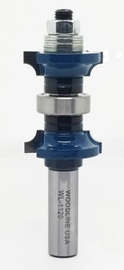 Double Roundovers with Center Bearing Guide Bearings - Router Bits