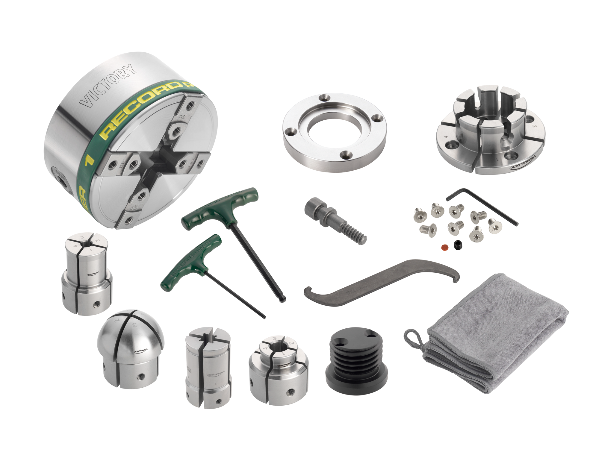 Victory Chuck |VersaLock Jaws | Record Power - Stockroom Supply Tools