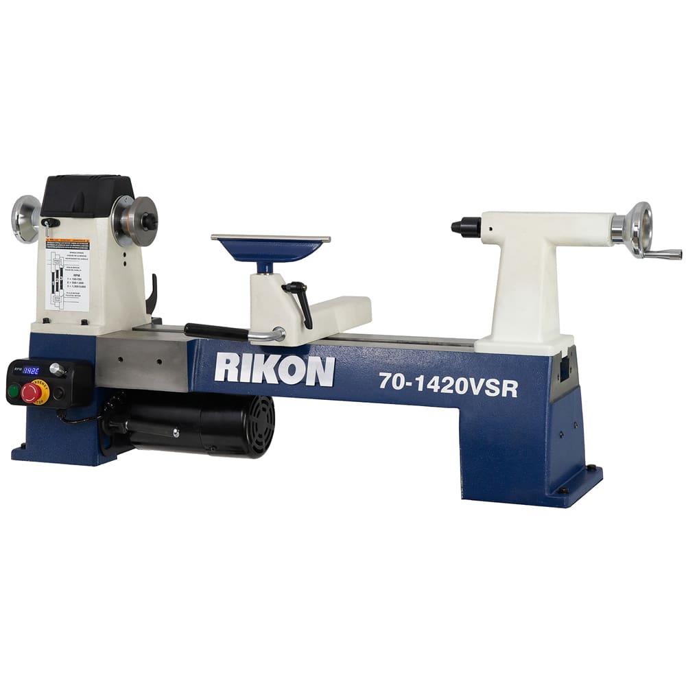 Wood Lathe - Rikon 14″ x 20″ Midi VSR (70-1420VSR) - Stockroom