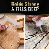Filling holes and cracks with ca glue