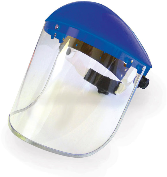 Face Shield with Ratchet Suspension