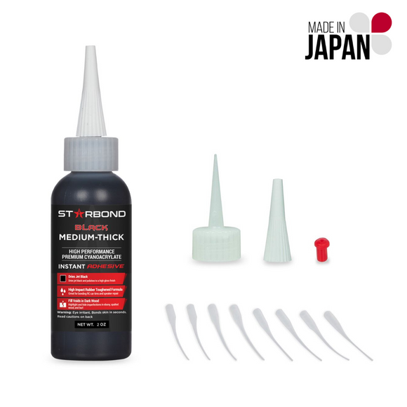 Starbond Black Medium-Thick CA Glue KBL-500 - 2oz