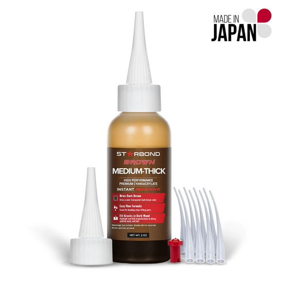 Starbond Dark Brown MEDIUM-Thick CA Glue BR-500 2oz