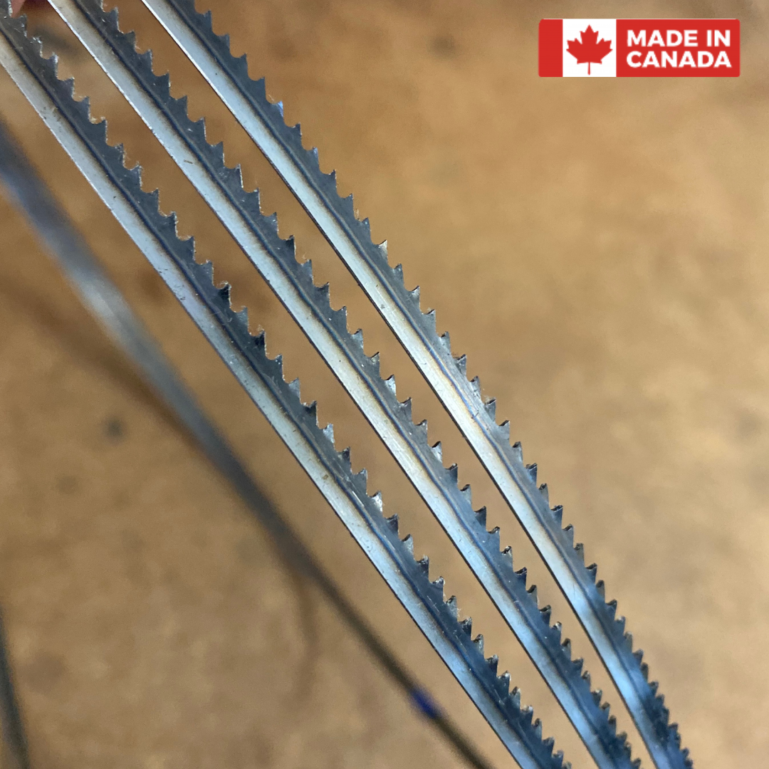 Timber Wolf 105 X 1/2 X 4TPI X .032 Silicon Steel Bandsaw Blade – USA Made, 105-1204PC