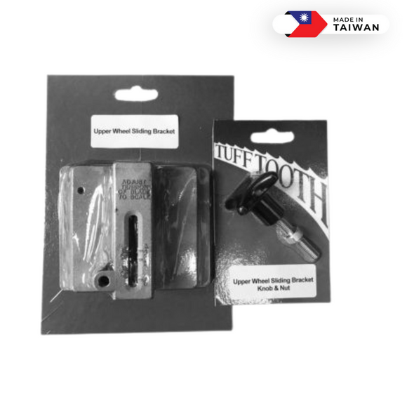 Upper Wheel Sliding Bracket, Knob & Nut For 14
