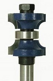Double Roundovers with Center Bearing Guide Bearings - Router Bits