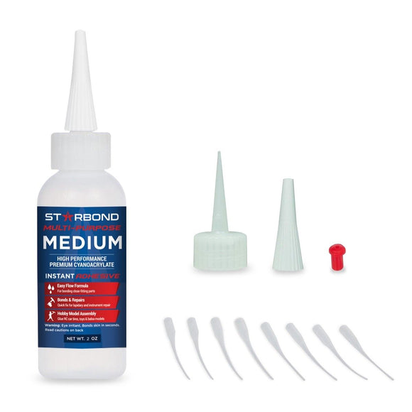 Starbond Multi-Purpose Medium CA Glue  EM-150 - 2oz or 16oz