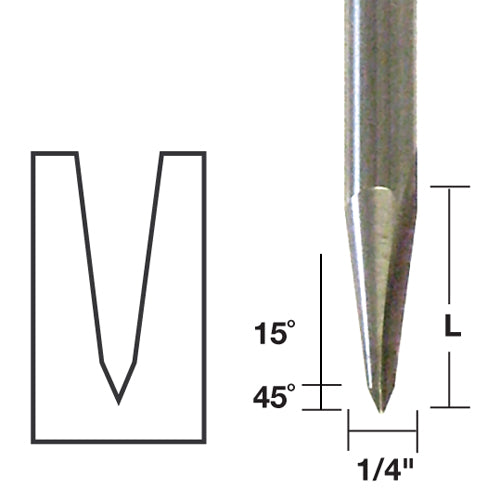 Signmaking / Veining Router Bits - Stockroom Supply Tools